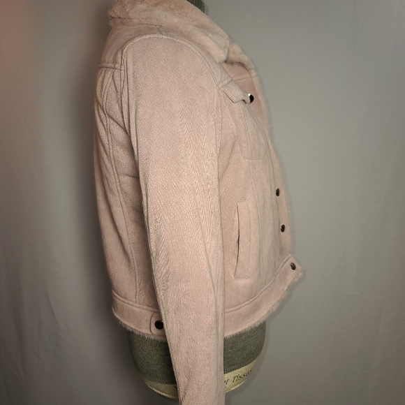 Jou Jou Faux Shearling in Faded Pink XS - Picture 3 of 5